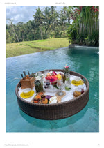 Load image into Gallery viewer, Luxury Floating Serving Tray - Brown ( Round )