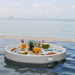 Load image into Gallery viewer, Luxury Floating Serving Tray - White ( Round )