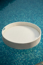 Load image into Gallery viewer, Luxury Floating Serving Tray  - White ( Round )
