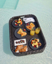 Luxury Floating Serving Tray - Brown ( Rectangle )